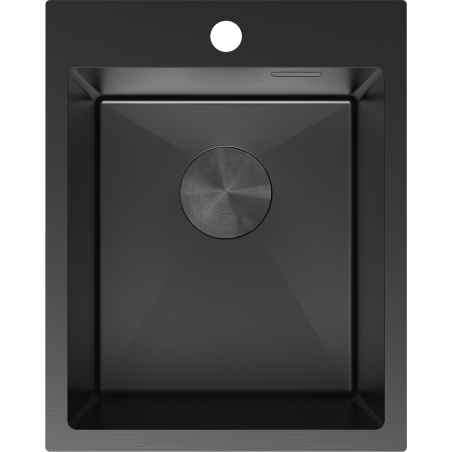 Mexen Solix évier en acier inoxydable 1 bac 400 x 500 mm, noir - 6406401000-70