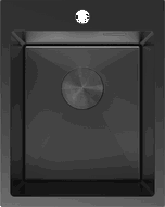 Mexen Solix évier en acier inoxydable 1 bac 400 x 500 mm, noir - 6406401000-70
