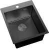 Mexen Solix évier en acier inoxydable 1 bac 400 x 500 mm, noir - 6406401000-70