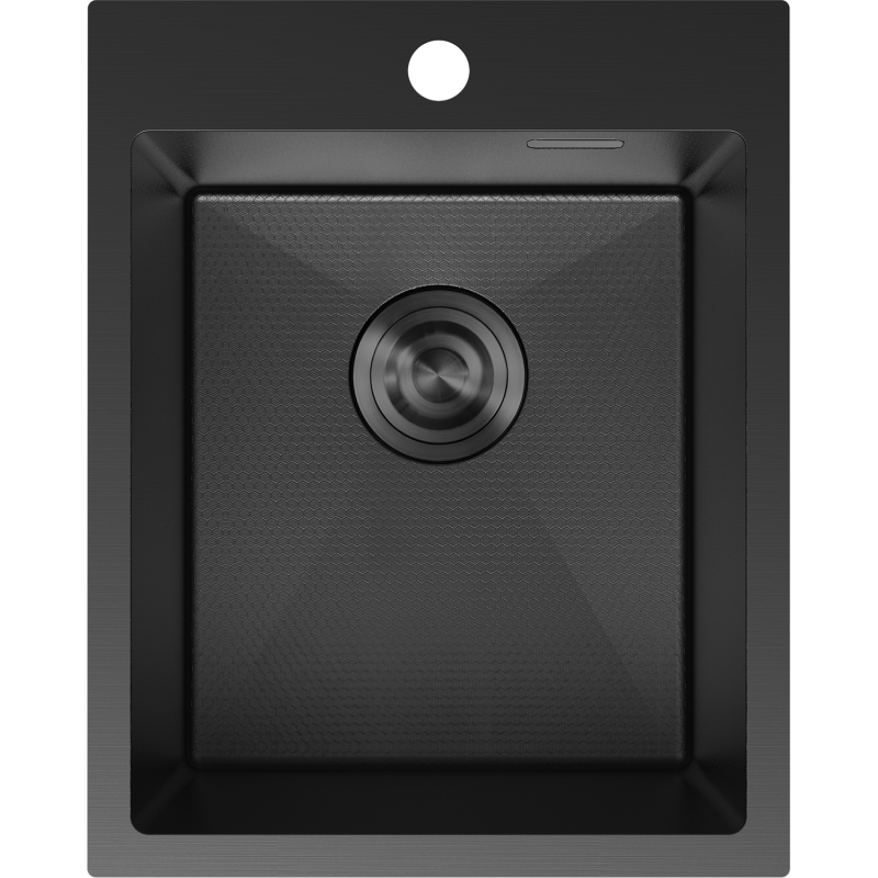 Mexen Solix évier en acier inoxydable 1 bac 400 x 500 mm, noir HC - 6406401000-70HC