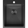 Mexen Solix évier en acier inoxydable 1 cuve 400 x 500 mm, noir HC - 6406401000-70HC