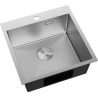 Mexen Solix évier en acier inoxydable 1 bac 500 x 500 mm, inox - 6407501000-01