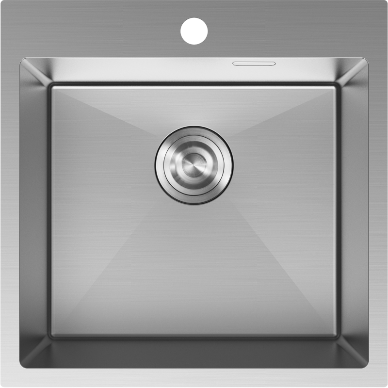 Mexen Solix évier en acier inoxydable 1 bac 500 x 500 mm, inox - 6407501000-01
