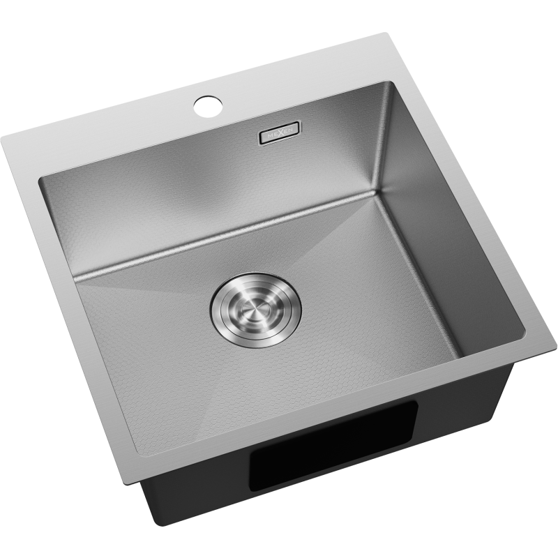 Mexen Solix évier en acier inoxydable 1 bac 500 x 500 mm, inox HC - 6407501000-01HC