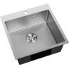 Mexen Solix évier en acier inoxydable 1 bac 500 x 500 mm, inox HC - 6407501000-01HC