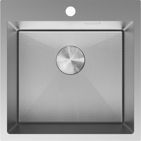 Mexen Solix évier en acier inoxydable 1 bac 500 x 500 mm, inox HC - 6407501000-01HC