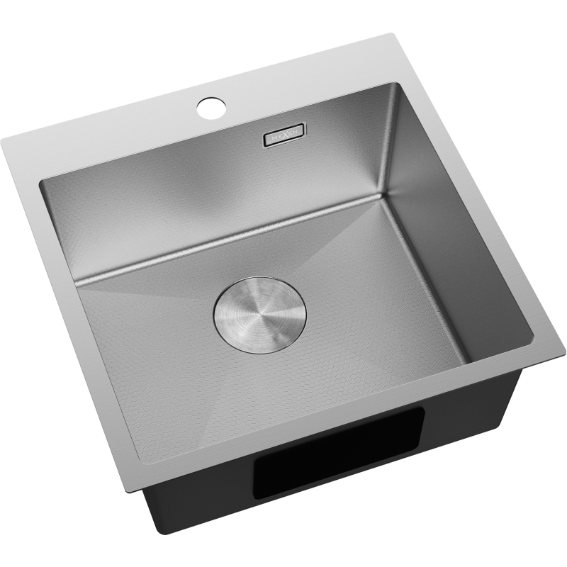 Mexen Solix évier en acier inoxydable 1 bac 500 x 500 mm, inox HC - 6407501000-01HC