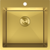 Mexen Solix évier en acier inoxydable à 1 bac 500 x 500 mm, doré - 6407501000-55