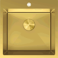 Mexen Solix évier en acier inoxydable à 1 bac 500 x 500 mm, doré - 6407501000-55