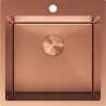 Mexen Solix évier en acier inoxydable 1 cuve 500 x 500 mm, cuivre - 6407501000-65