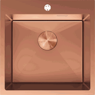 Mexen Solix évier en acier inoxydable 1 cuve 500 x 500 mm, cuivre - 6407501000-65