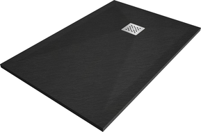 Mexen Stone+ receveur de douche en composite rectangulaire 140 x 70 cm, Noir - 44707014
