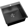Mexen Solix évier en acier inoxydable 1 bac 500 x 500 mm, noir - 6407501000-70