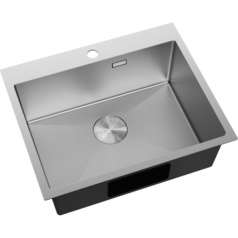 Mexen Solix évier en acier inoxydable 1 bac 600 x 500 mm, inox HC - 6408601000-01HC