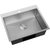 Mexen Solix évier en acier inoxydable 1 bac 600 x 500 mm, inox HC - 6408601000-01HC