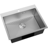 Mexen Solix évier en acier inoxydable à 1 bac 600 x 500 mm, inox HC - 6408601000-01HC