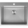 Mexen Solix évier en acier inoxydable à 1 bac 600 x 500 mm, inox HC - 6408601000-01HC