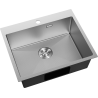 Mexen Solix évier en acier inoxydable 1 bac 600 x 500 mm, inox HC - 6408601000-01HC