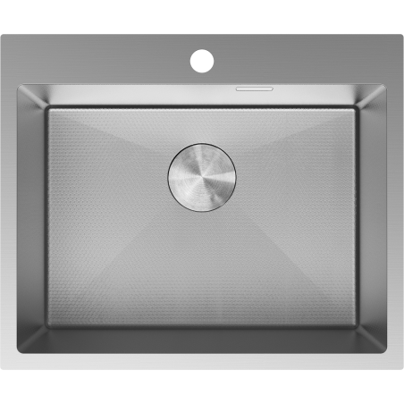 Mexen Solix évier en acier inoxydable à 1 bac 600 x 500 mm, inox HC - 6408601000-01HC