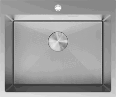 Mexen Solix évier en acier inoxydable 1 bac 600 x 500 mm, inox HC - 6408601000-01HC