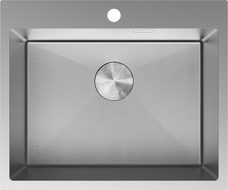 Mexen Solix évier en acier inoxydable à 1 bac 600 x 500 mm, inox HC - 6408601000-01HC