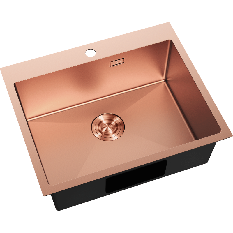 Mexen Solix évier en acier inoxydable 1 bac 600 x 500 mm, cuivre - 6408601000-65