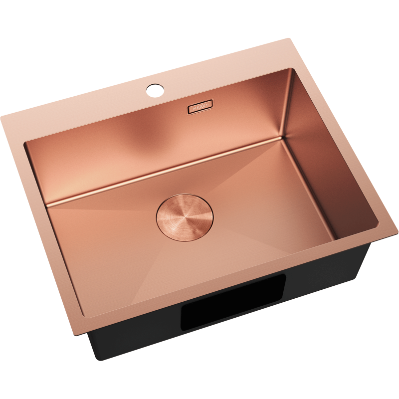 Mexen Solix évier en acier inoxydable 1 bac 600 x 500 mm, cuivre - 6408601000-65