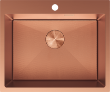 Mexen Solix évier en acier inoxydable 1 bac 600 x 500 mm, cuivre HC - 6408601000-65HC