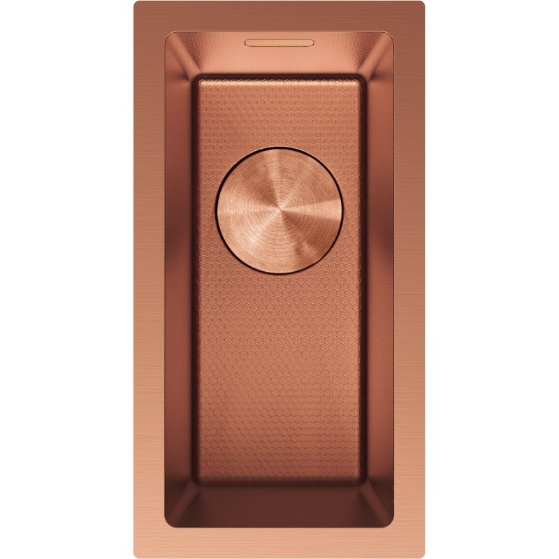 Mexen Trixo évier en acier inoxydable 1-bac 230 x 440 mm, cuivre HC - 6411221000-65HC