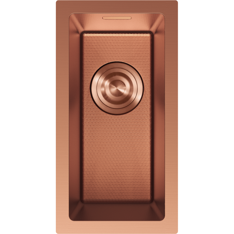 Mexen Trixo évier en acier inoxydable 1 bac 230 x 440 mm, cuivre HC - 6411221000-65HC