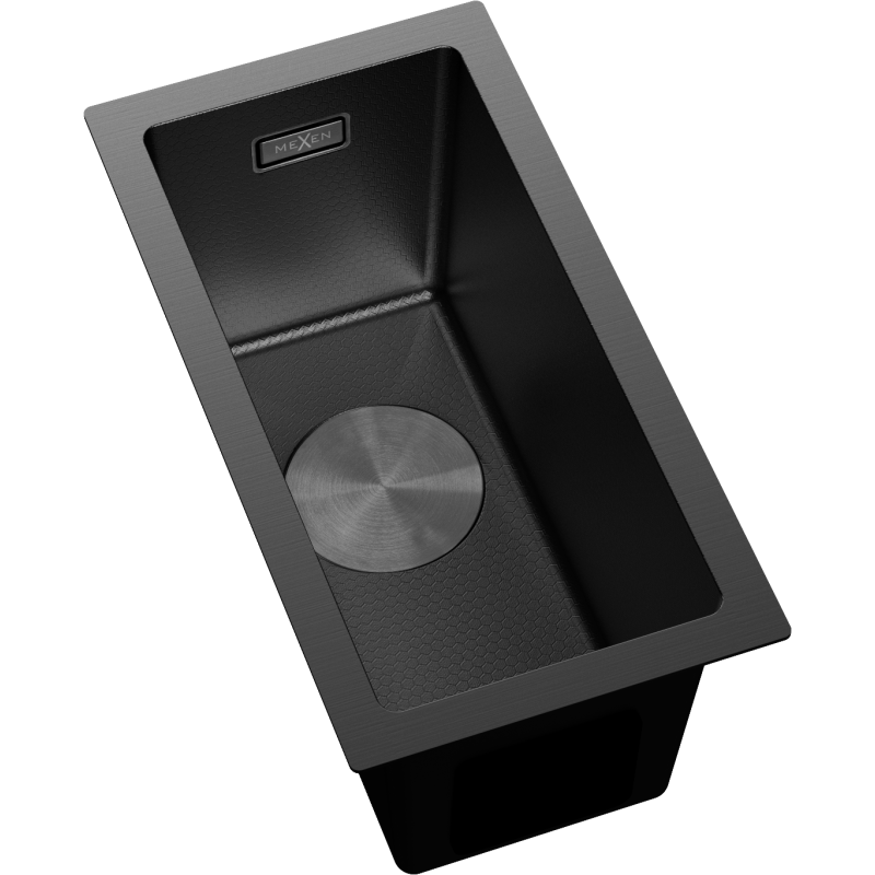 Mexen Trixo évier en acier inoxydable 1 bac 230 x 440 mm, noir HC - 6411221000-70HC