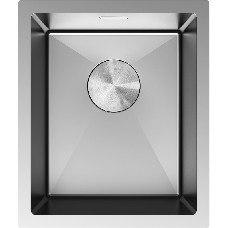 Mexen Trixo évier en acier 1 bac 370 x 440 mm, inox - 6412371000-01