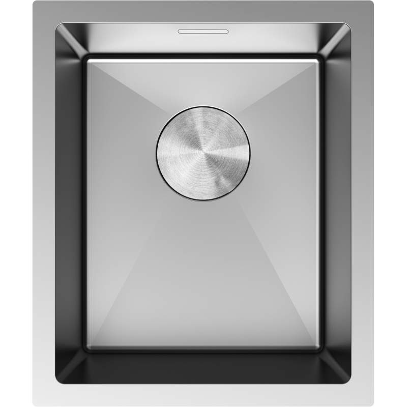 Mexen Trixo évier en acier inoxydable 1 bac 370 x 440 mm, inox - 6412371000-01