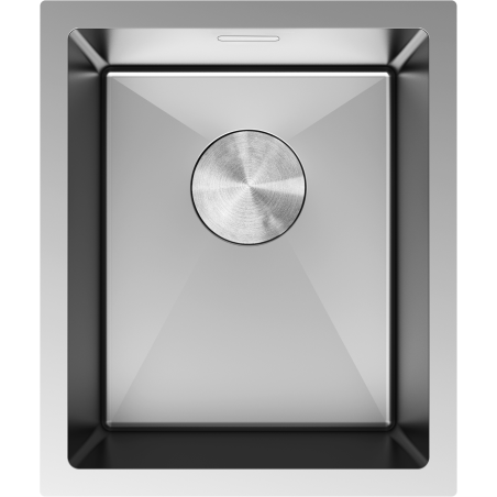 Mexen Trixo évier en acier inoxydable 1 bac 370 x 440 mm, inox - 6412371000-01