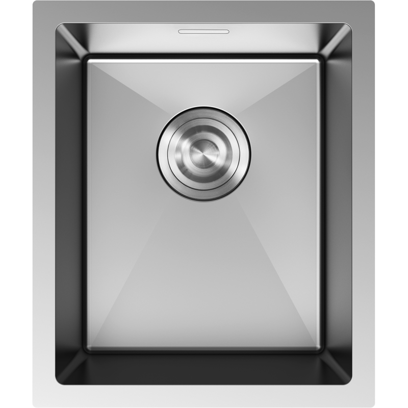 Mexen Trixo évier en acier 1 bac 370 x 440 mm, inox - 6412371000-01