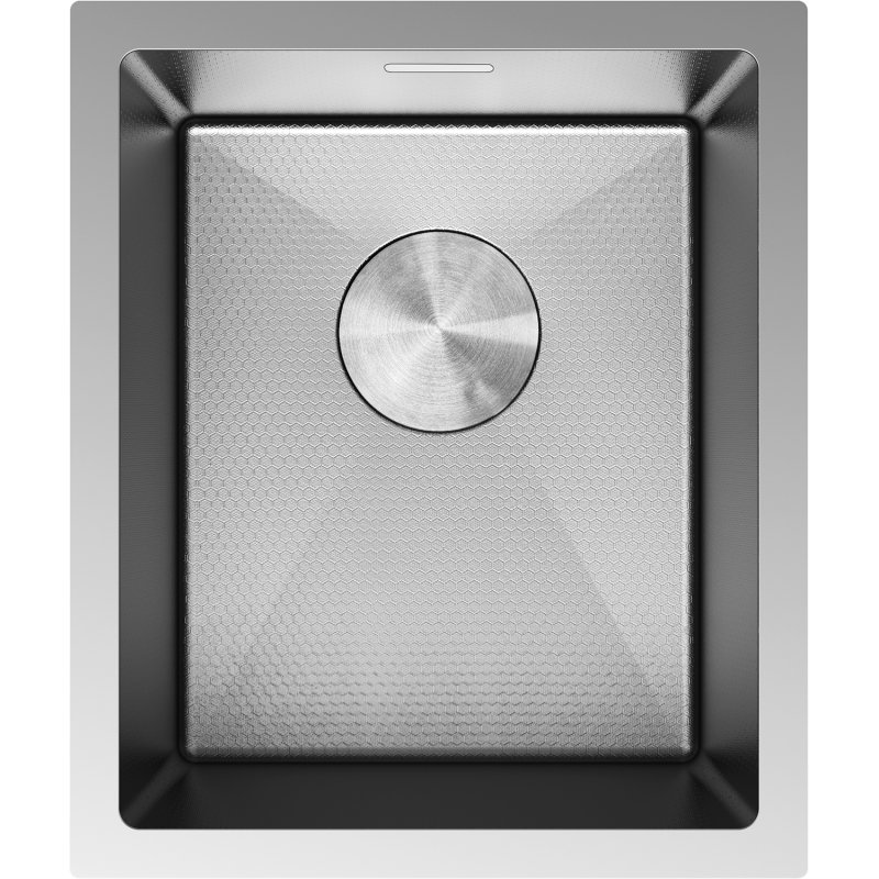 Mexen Trixo évier en acier inoxydable 1 bac 370 x 440 mm, inox HC - 6412371000-01HC