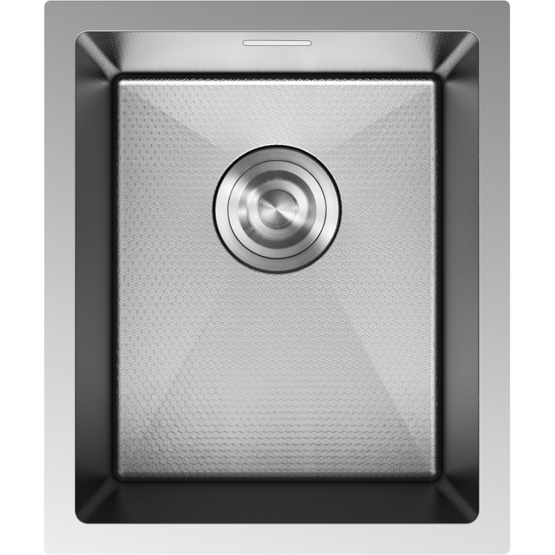 Mexen Trixo évier en acier 1 bac 370 x 440 mm, inox HC - 6412371000-01HC