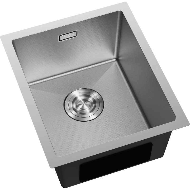 Mexen Trixo évier en acier 1 bac 370 x 440 mm, inox HC - 6412371000-01HC