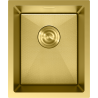 Mexen Trixo évier en acier inoxydable à 1 bac 370 x 440 mm, doré HC - 6412371000-55HC