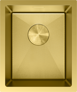 Mexen Trixo évier en acier inoxydable à 1 bac 370 x 440 mm, doré HC - 6412371000-55HC