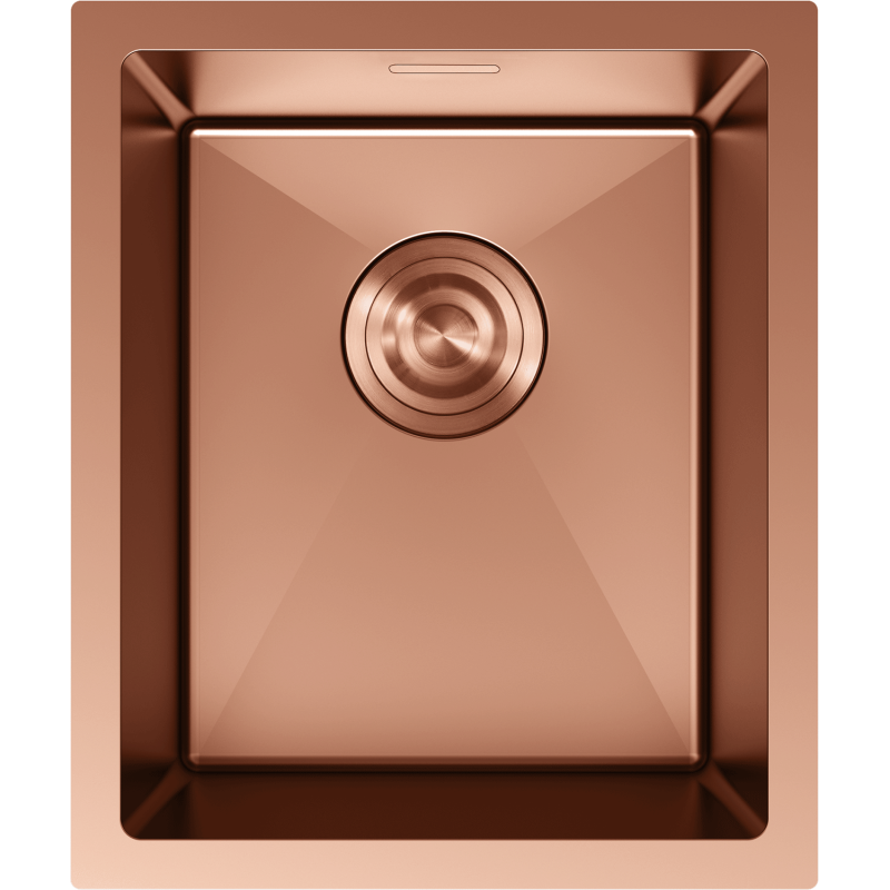 Mexen Trixo évier en acier inoxydable 1 bac 370 x 440 mm, cuivre - 6412371000-65
