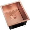 Mexen Trixo évier en acier inoxydable 1 bac 370 x 440 mm, cuivre - 6412371000-65
