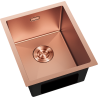Mexen Trixo évier en acier inoxydable 1 bac 370 x 440 mm, cuivre - 6412371000-65