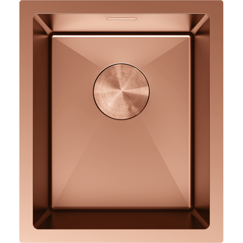 Mexen Trixo évier en acier inoxydable 1 bac 370 x 440 mm, cuivre - 6412371000-65