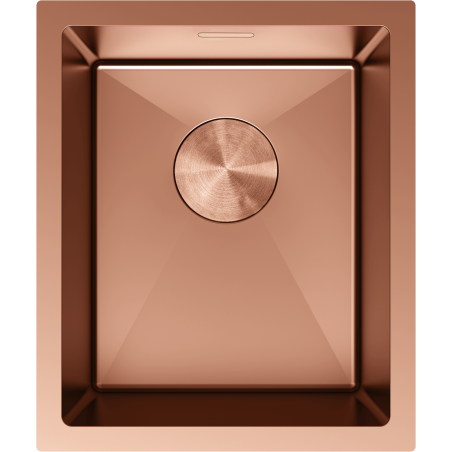 Mexen Trixo évier en acier inoxydable 1 bac 370 x 440 mm, cuivre - 6412371000-65