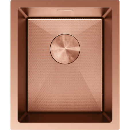 Mexen Trixo évier en acier inoxydable 1 cuve 370 x 440 mm, cuivre HC - 6412371000-65HC