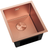Mexen Trixo évier en acier inoxydable 1 cuve 370 x 440 mm, cuivre HC - 6412371000-65HC