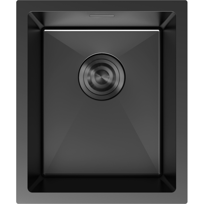 Mexen Trixo évier en acier inoxydable 1 bac 370 x 440 mm, noir - 6412371000-70