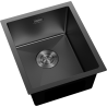 Mexen Trixo évier en acier inoxydable 1 bac 370 x 440 mm, noir - 6412371000-70