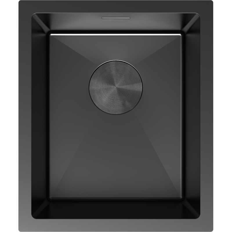 Mexen Trixo évier en acier inoxydable 1 bac 370 x 440 mm, noir - 6412371000-70